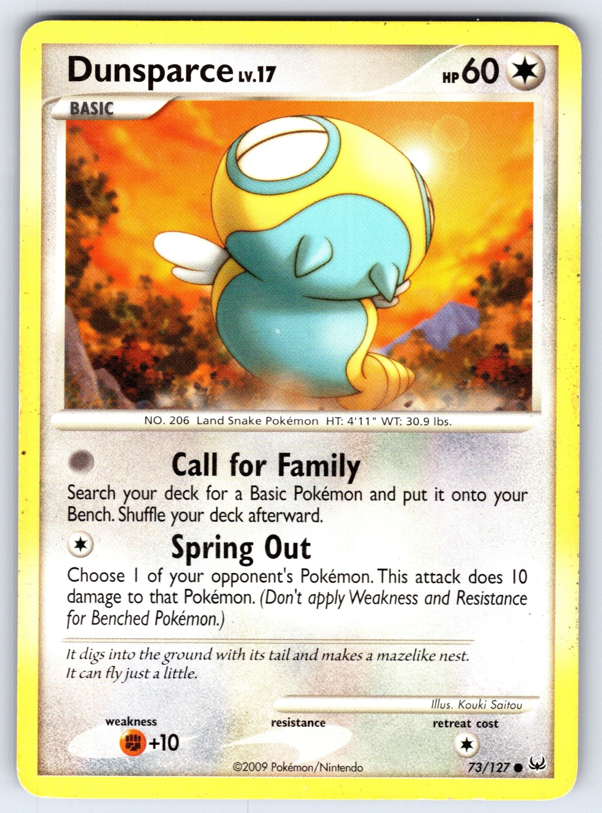 Dunsparce Common Platinum 73/127 LP 2009