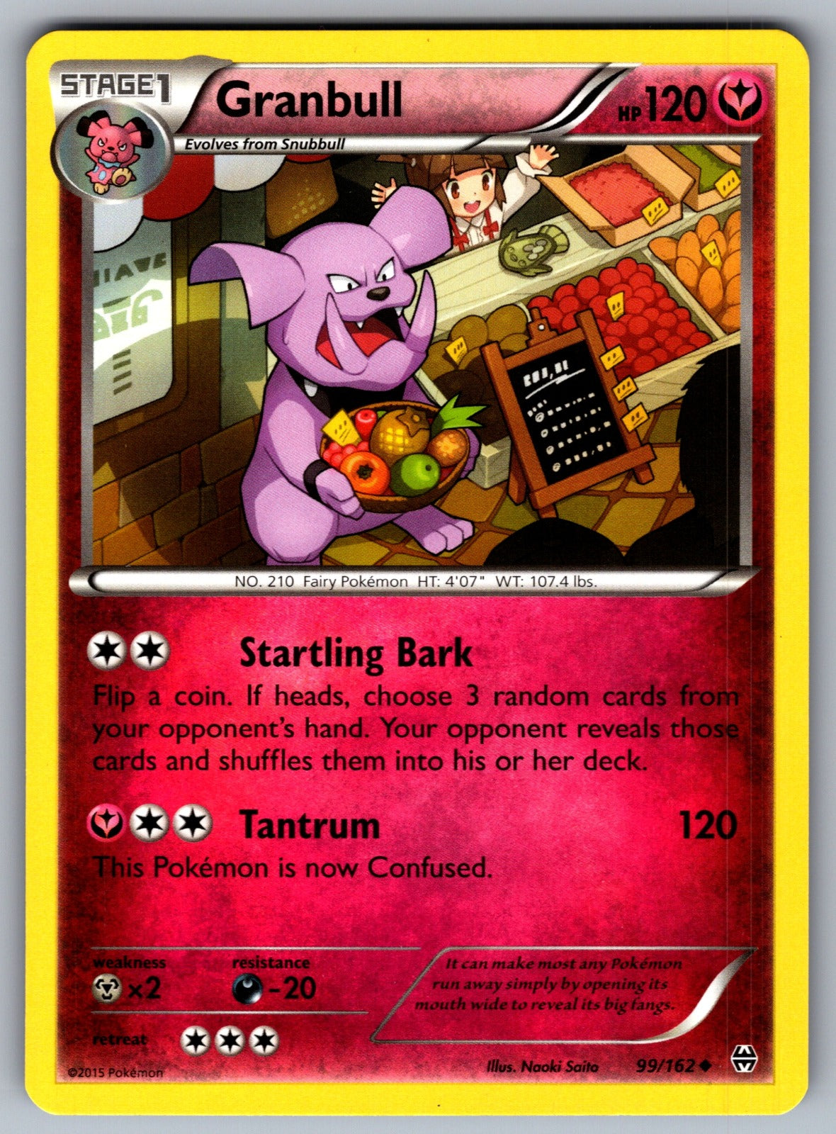 Granbull Uncommon XY - BREAKthrough 99/162 LP 2015