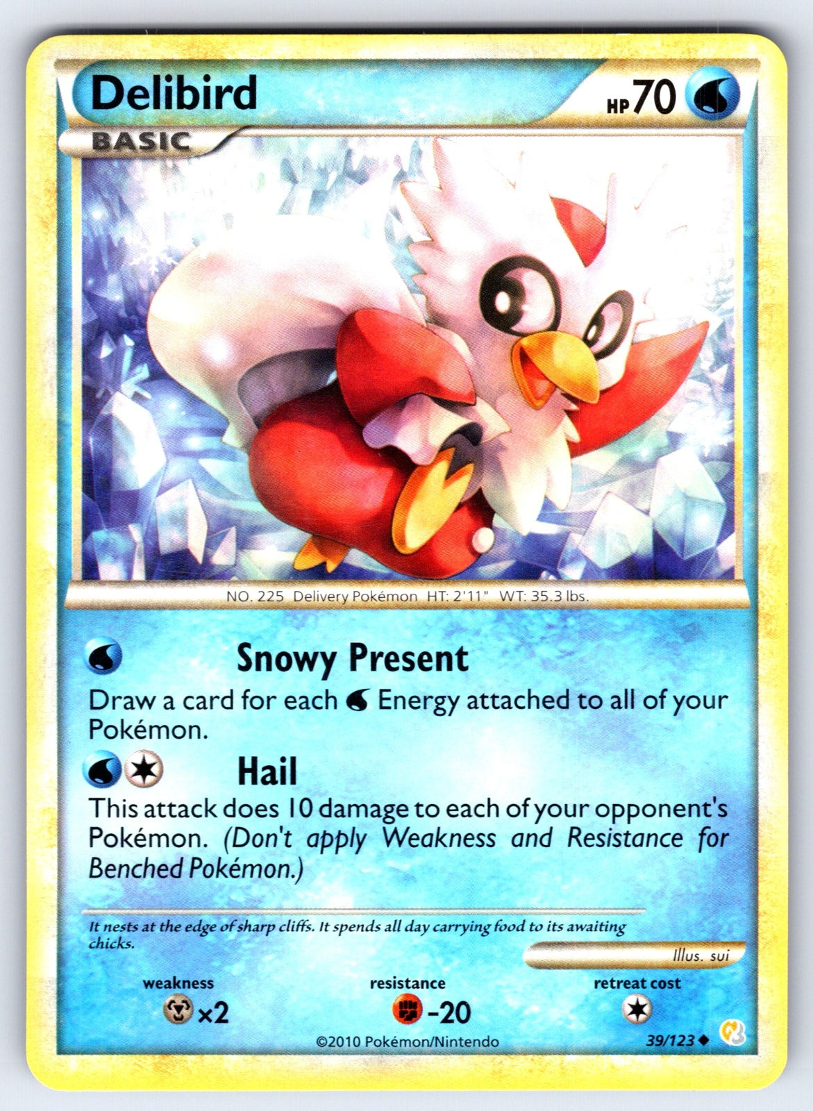 Delibird Uncommon HeartGold SoulSilver 39/123 LP 2010