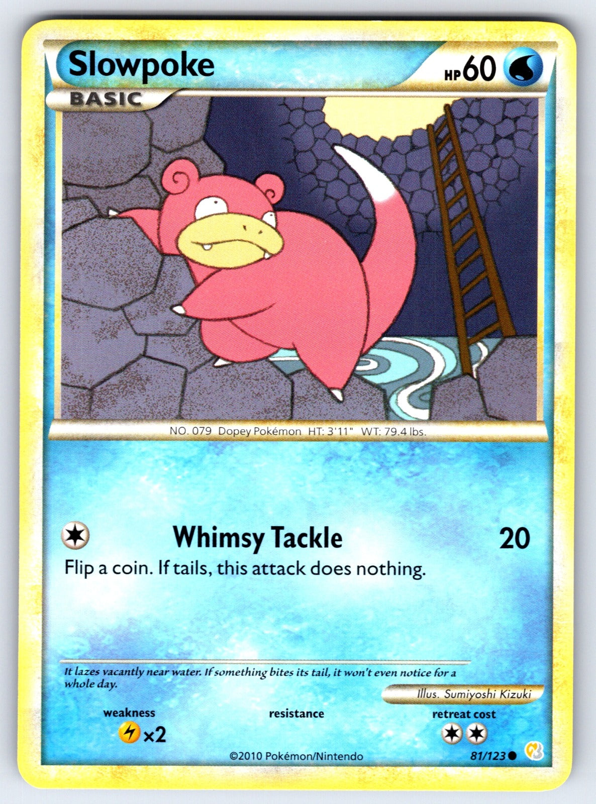 Slowpoke Common HeartGold SoulSilver 81/123 NM 2010