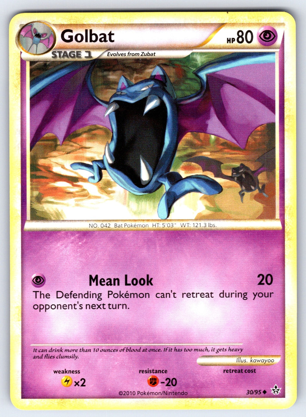 Golbat Uncommon Unleashed 30/95 LP 2010