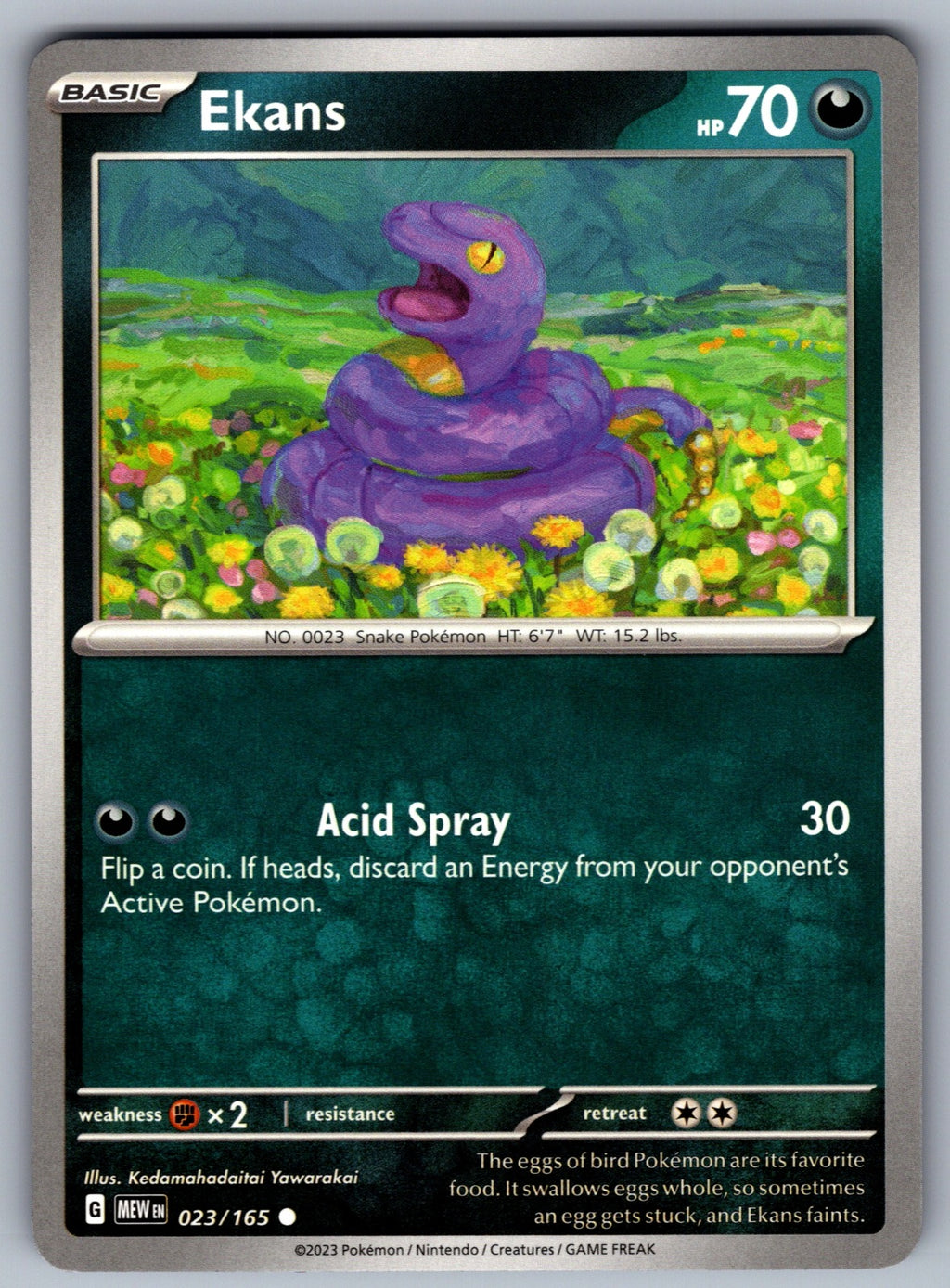 Ekans Common SV: Scarlet & Violet 151 023/165 NM 2023