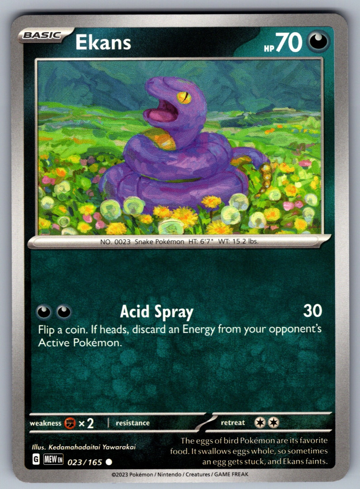 Ekans Common SV: Scarlet & Violet 151 023/165 NM 2023