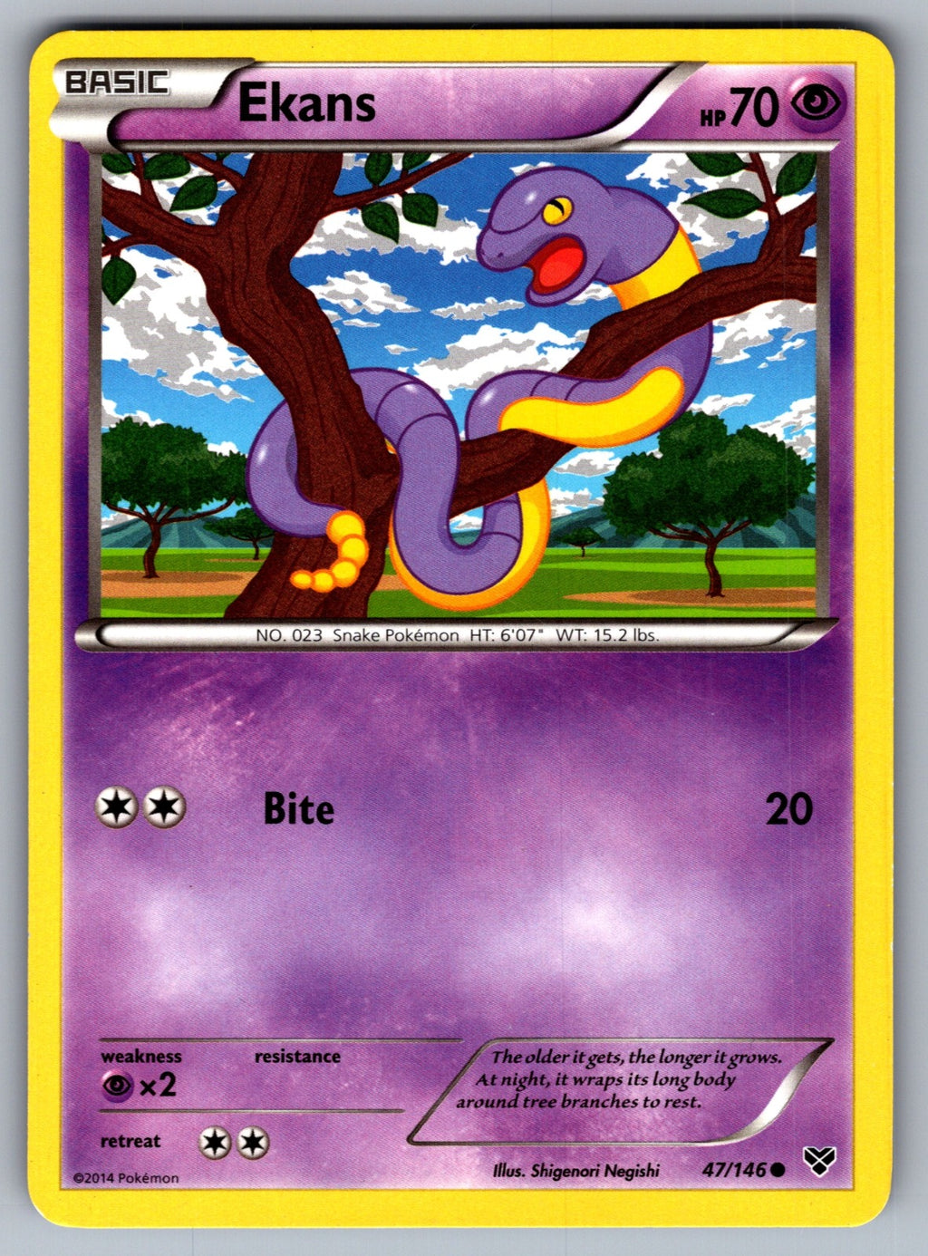 Ekans Common XY Base Set 47/146 LP 2014
