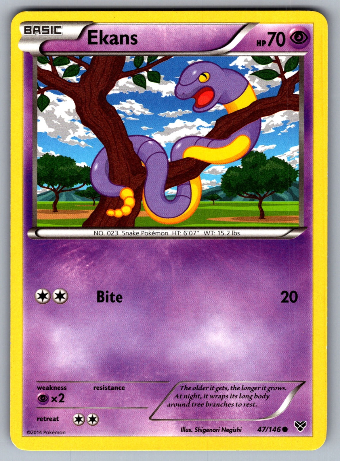 Ekans Common XY Base Set 47/146 LP 2014