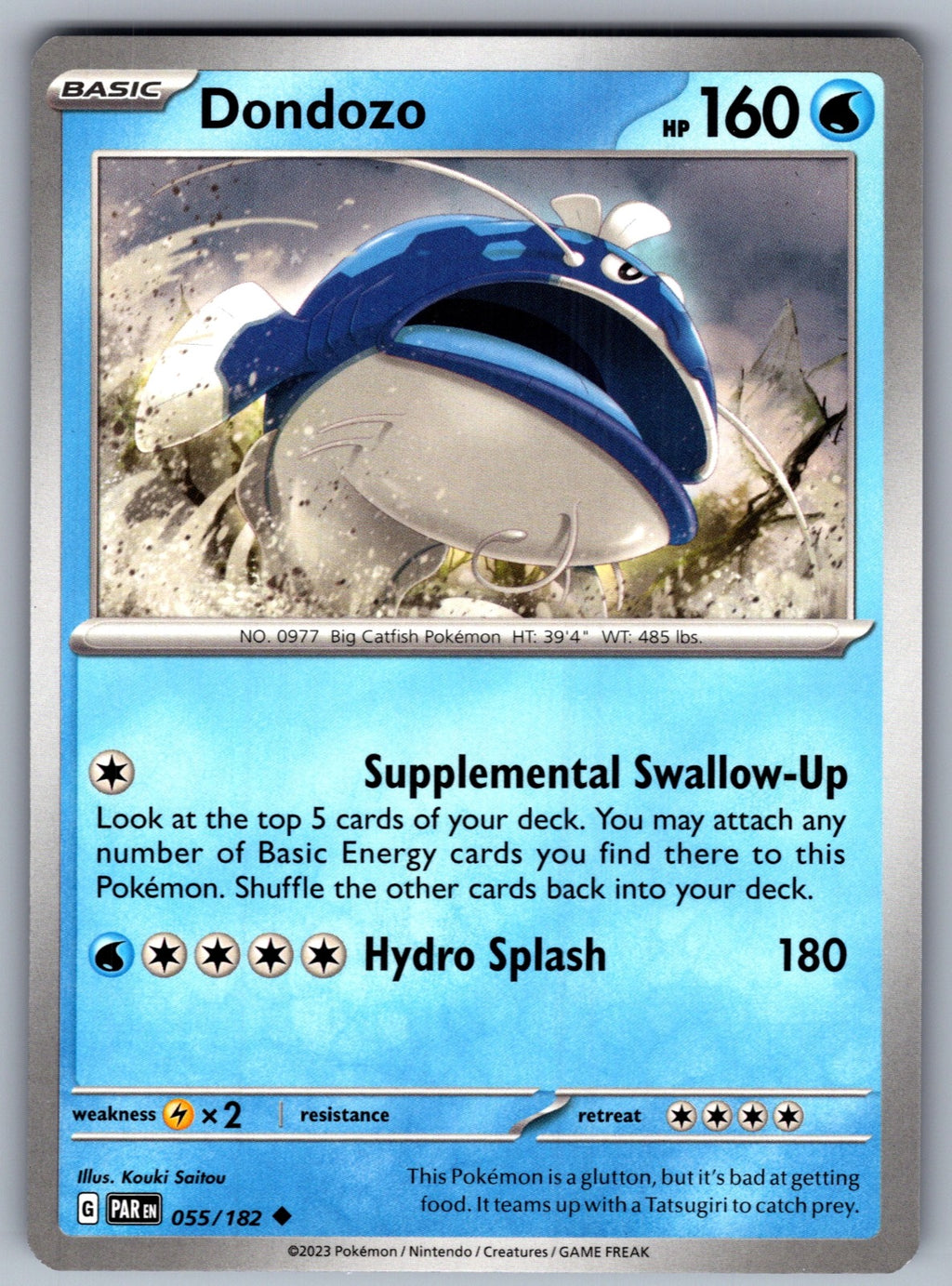 Dondozo Uncommon SV04: Paradox Rift 055/182 NM 2023