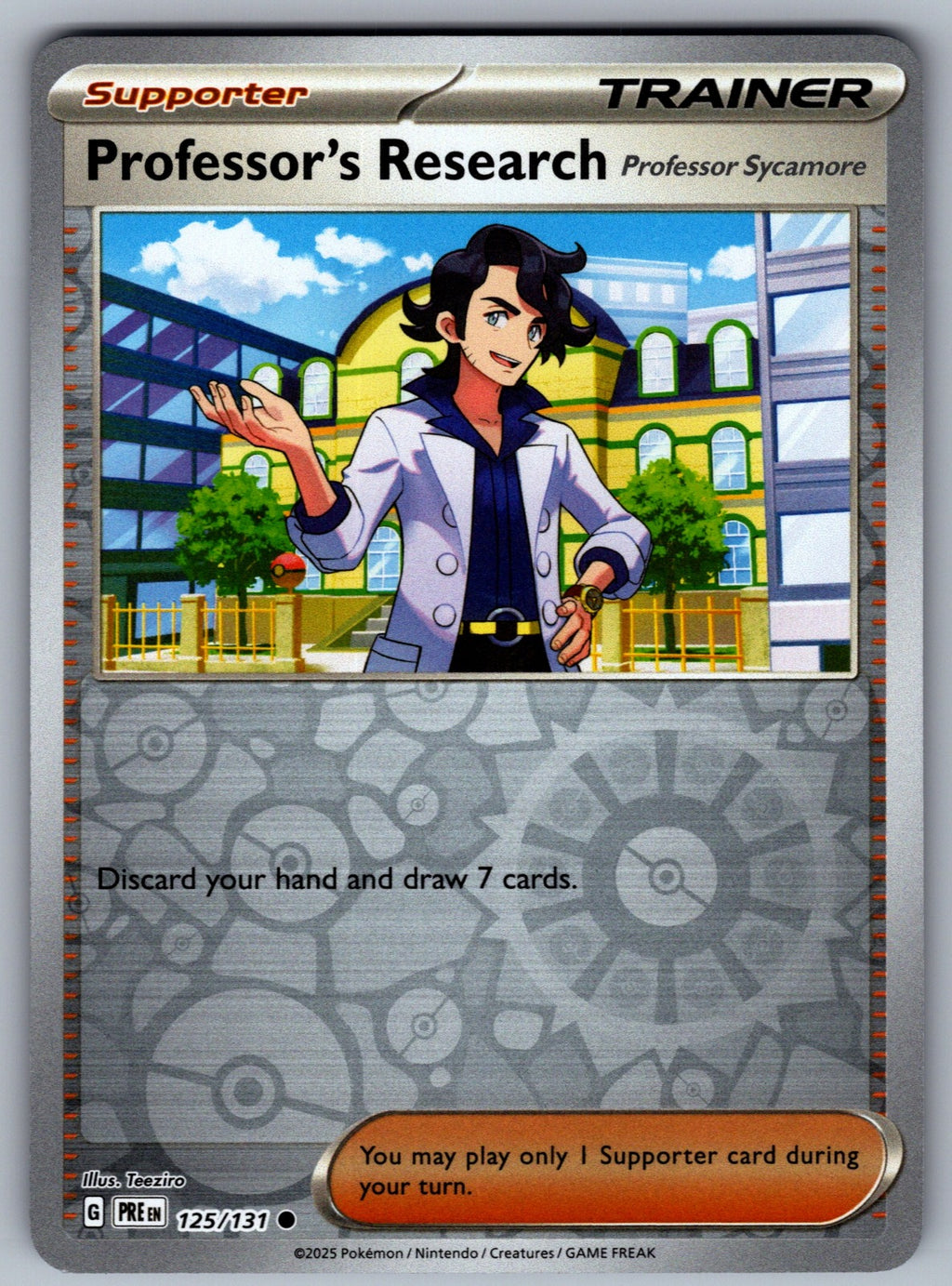 Professor's Research [Professor Sycamore] Reverse Holo Common SV: Prismatic Evol