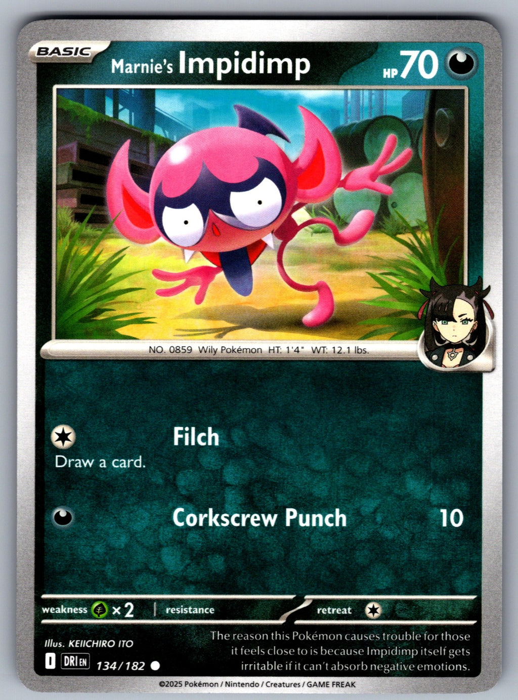Marnie's Impidimp Common SV10: Destined Rivals 134/182 NM 2025