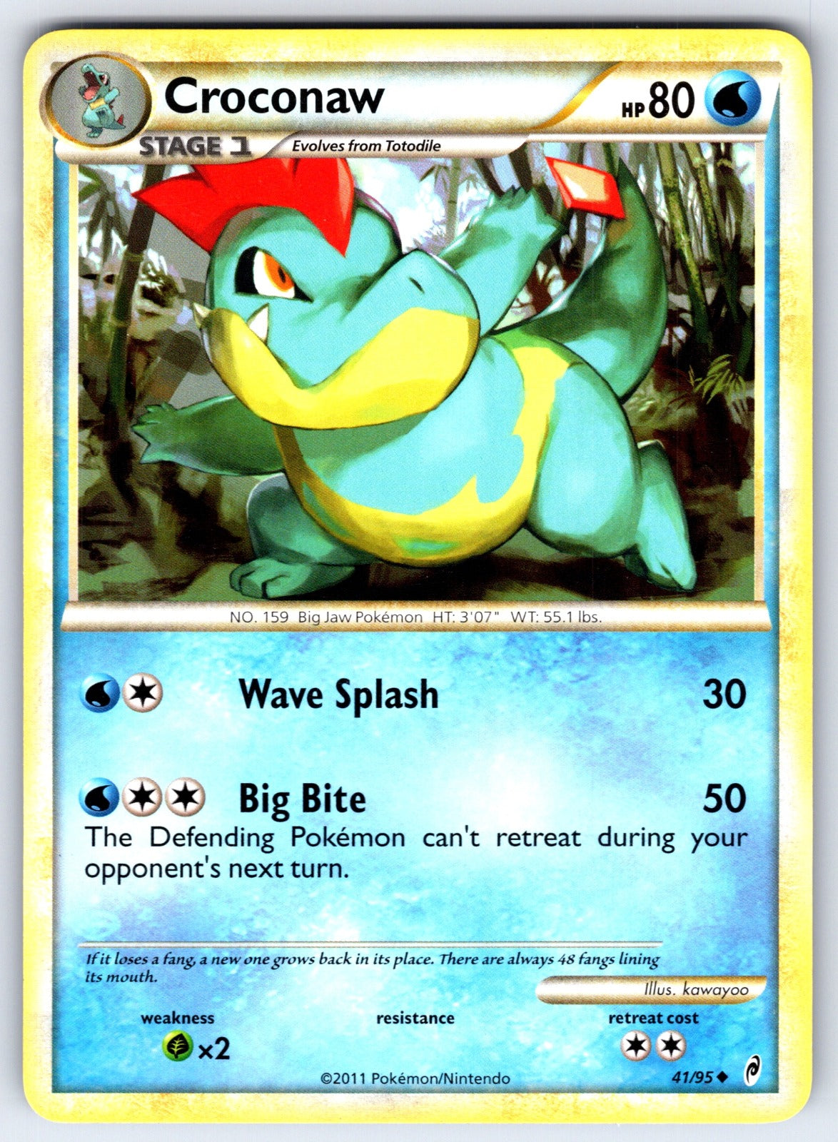 Croconaw Uncommon Call of Legends 41/95 LP 2011