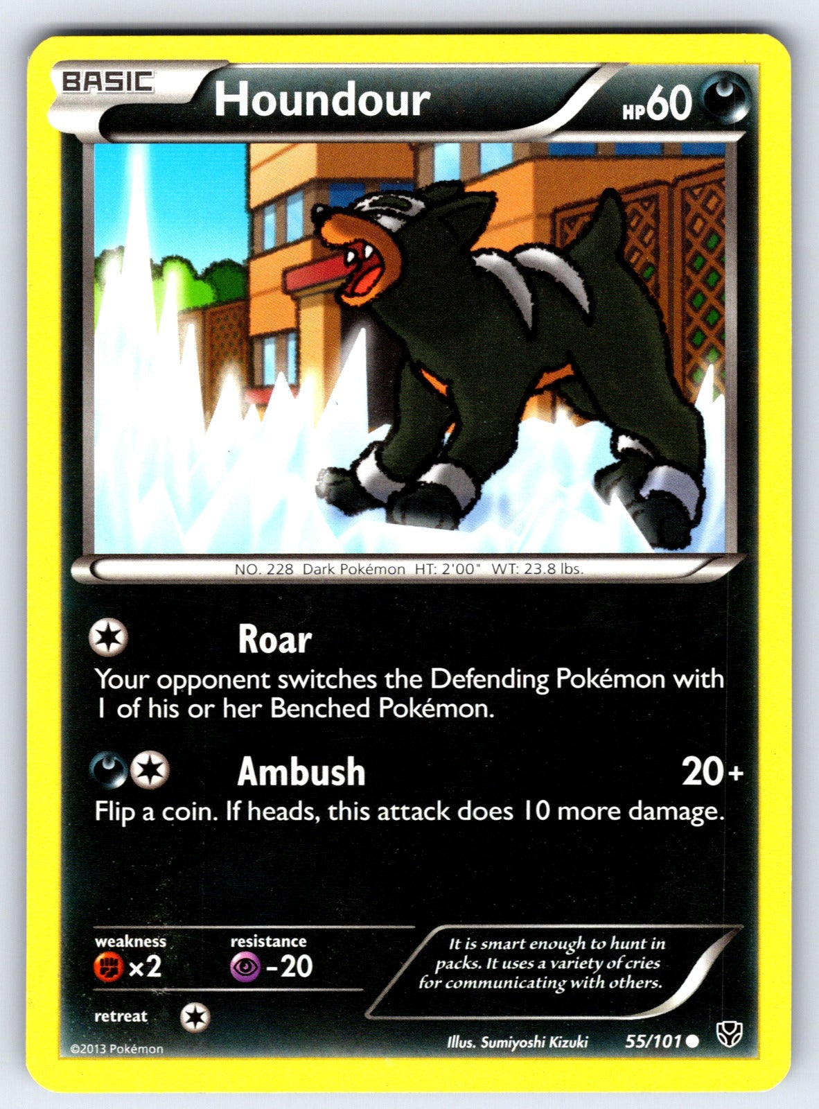 Houndour Common Plasma Blast 55/101 LP 2013
