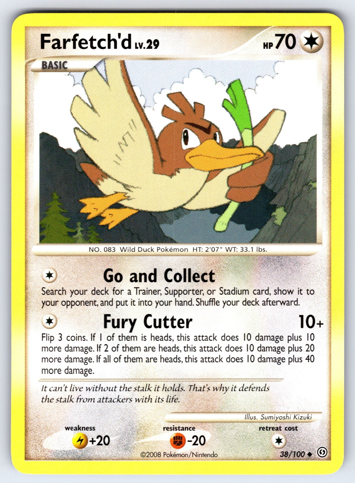Farfetch'd Uncommon Stormfront 38/100 LP 2008