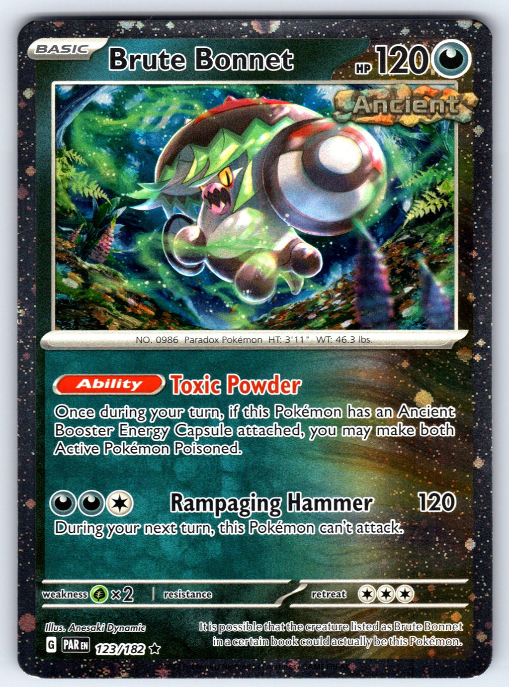 Brute Bonnet - (Cosmos Holo) Holo Rare Miscellaneous Cards & Products 123/182 NM