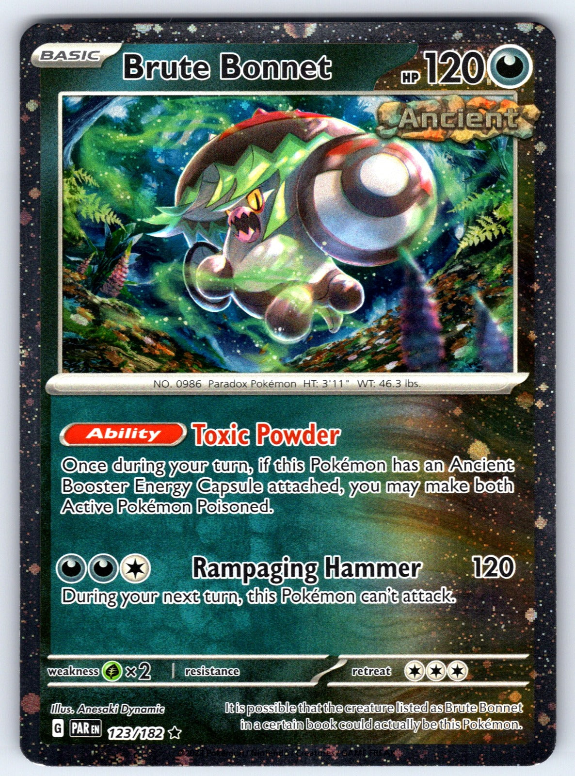 Brute Bonnet - (Cosmos Holo) Holo Rare Miscellaneous Cards & Products 123/182 NM