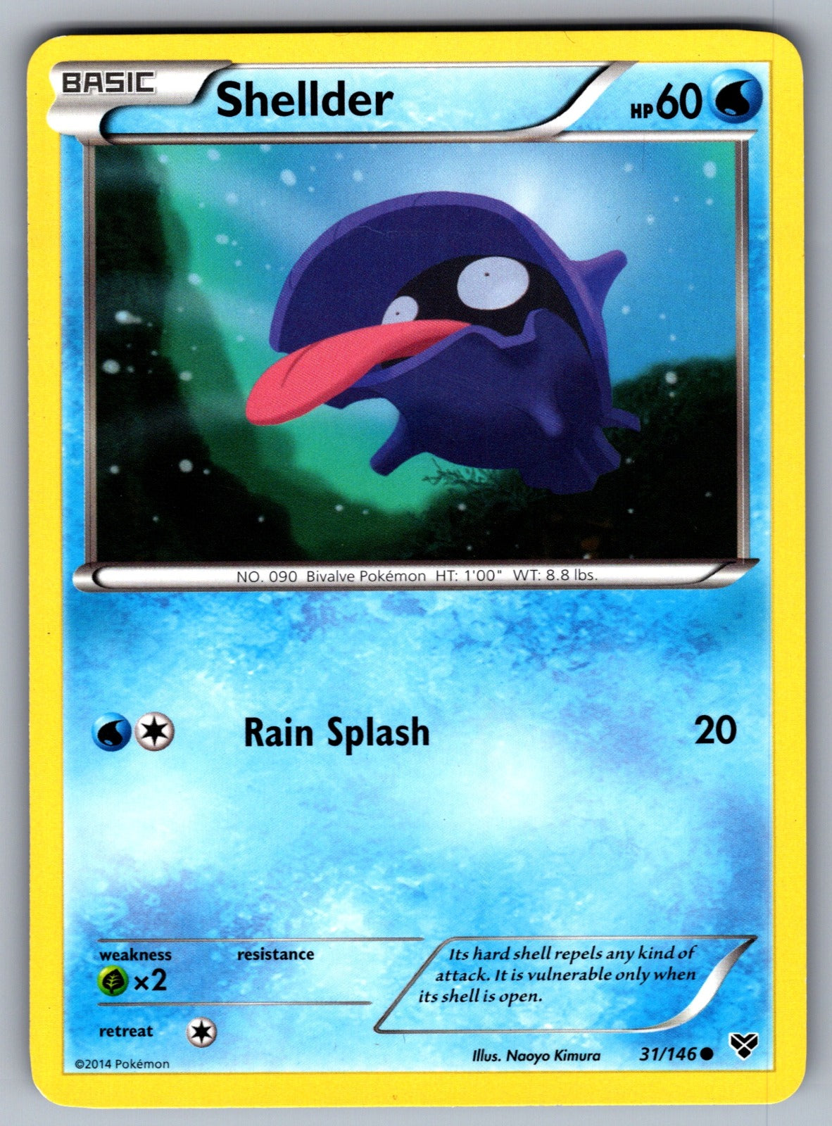 Shellder Common XY Base Set 31/146 LP 2014