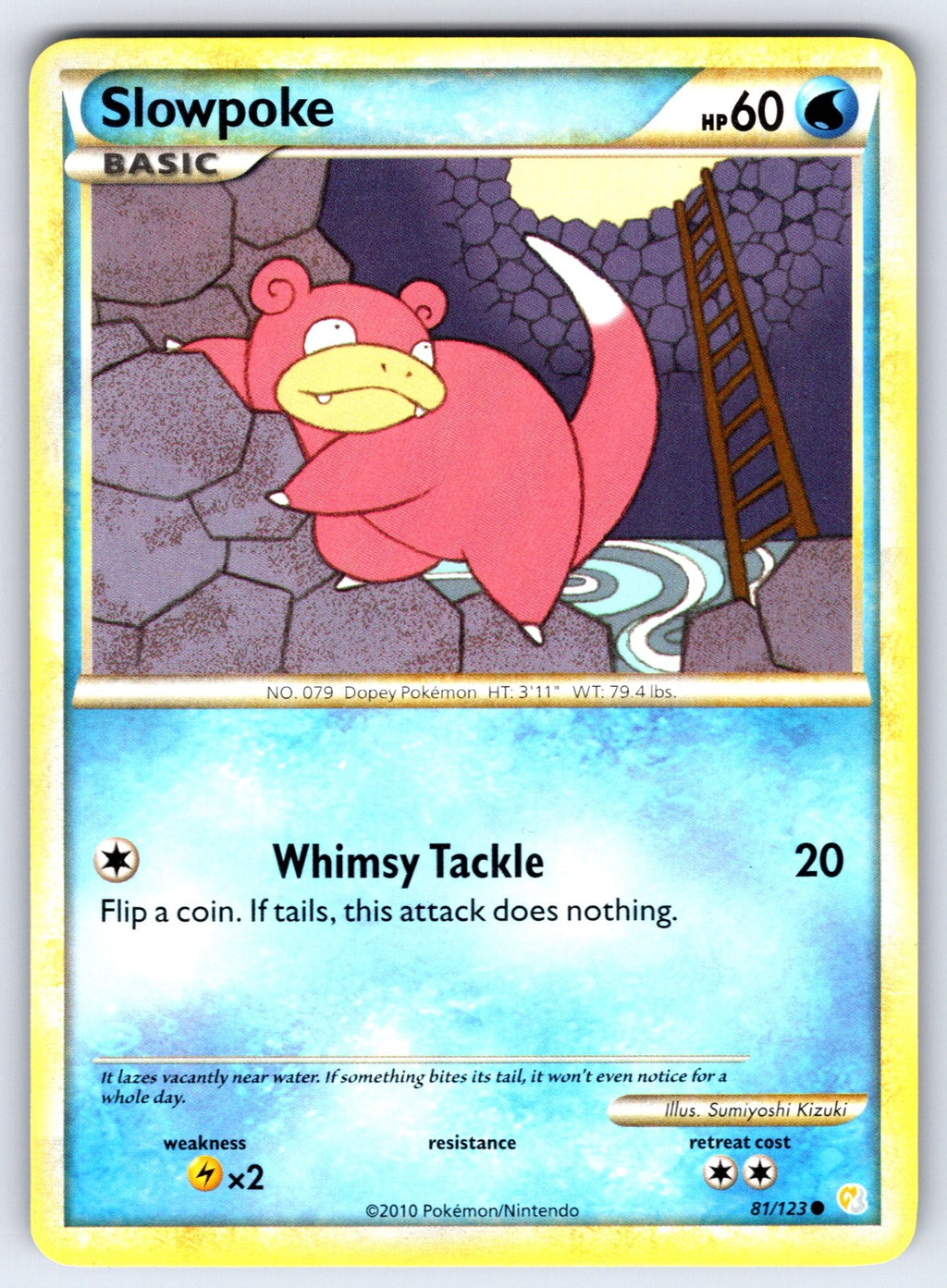Slowpoke Common HeartGold SoulSilver 81/123 LP 2010