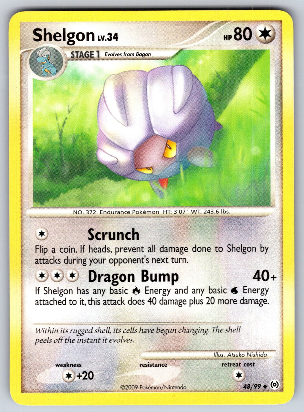 Shelgon Uncommon Arceus 48/99 LP 2009