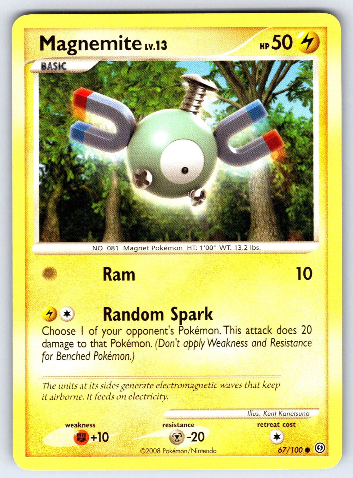 Magnemite (67) Common Stormfront 67/100 LP 2008
