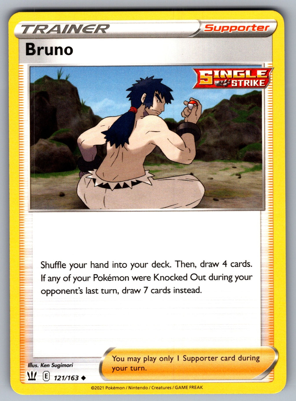 Bruno Uncommon SWSH05: Battle Styles 121/163 NM 2021