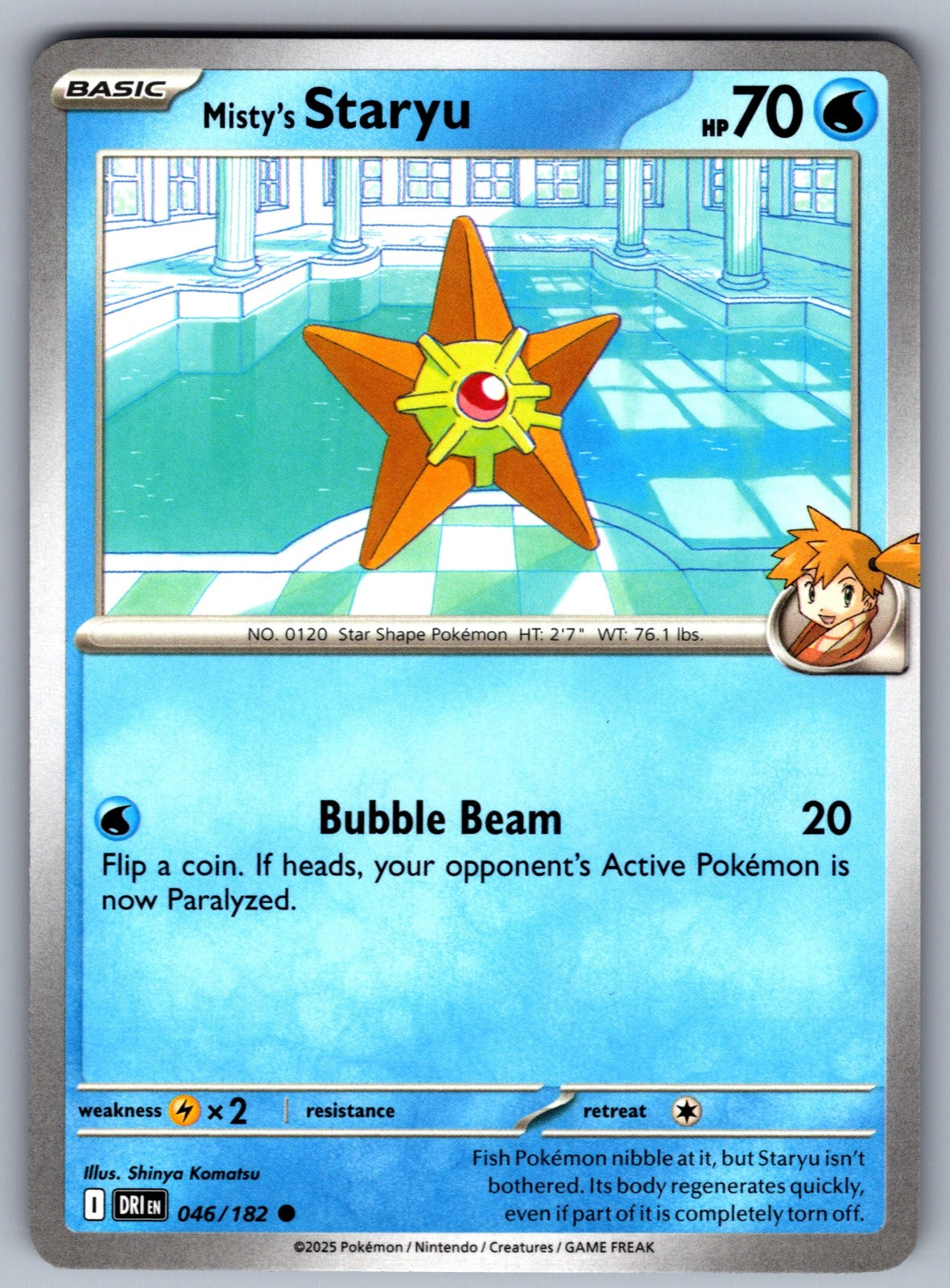 Misty's Staryu Common SV10: Destined Rivals 046/182 NM 2025
