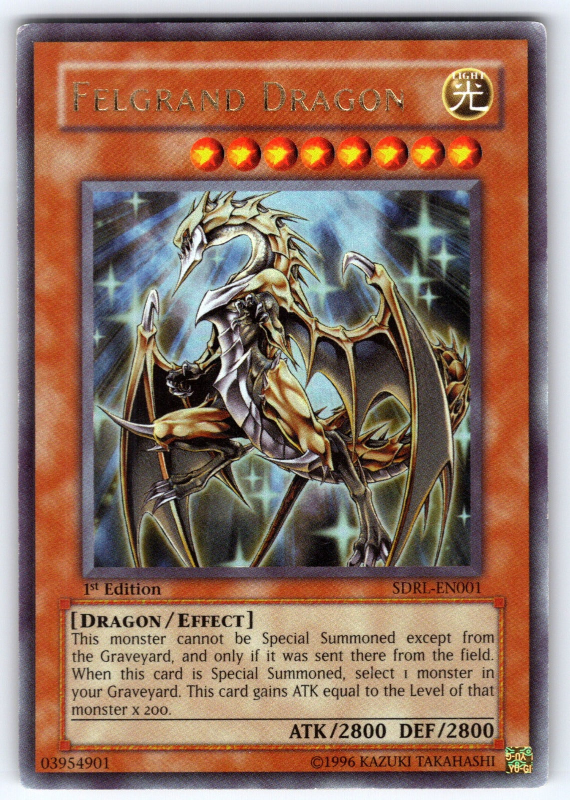 Felgrand Dragon 1st Edition Ultra Rare Structure Deck: Rise of the Dragon Lords 