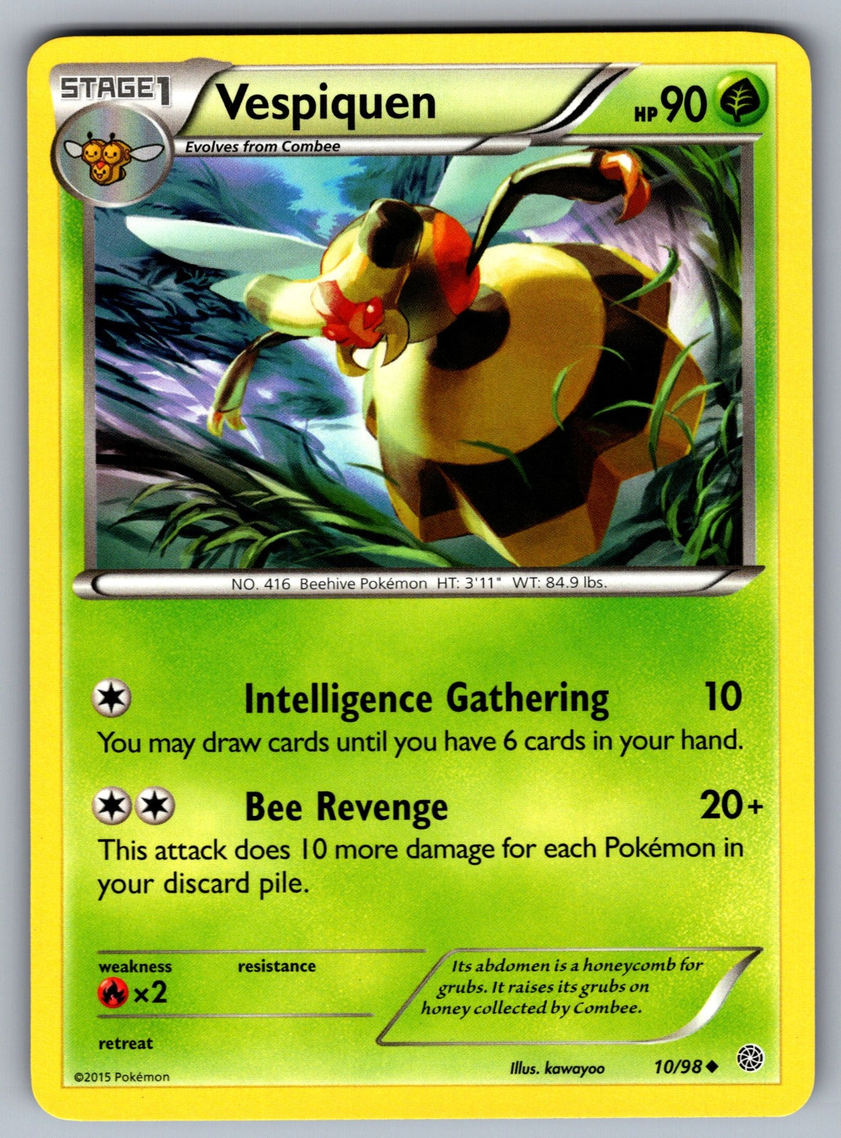 Vespiquen (10) Uncommon XY - Ancient Origins 10/98 LP 2015
