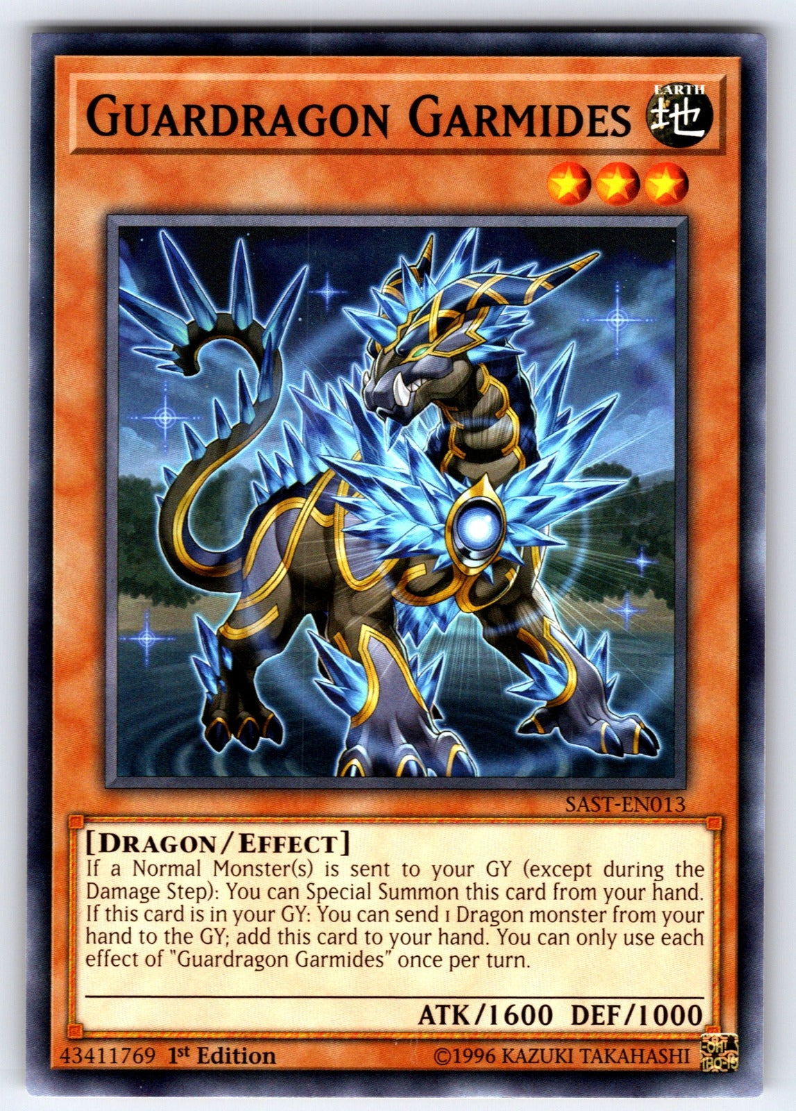 Guardragon Garmides 1st Edition Common 2020 Tin of Lost Memories MP20-EN009 LP 2