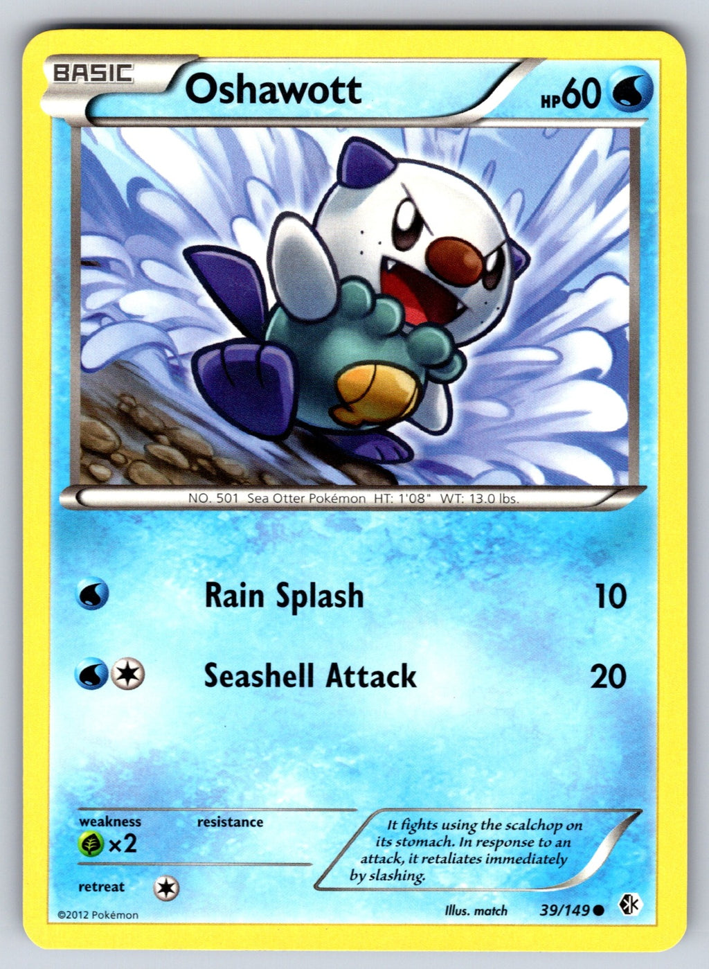 Oshawott Common Boundaries Crossed 39/149 LP 2012