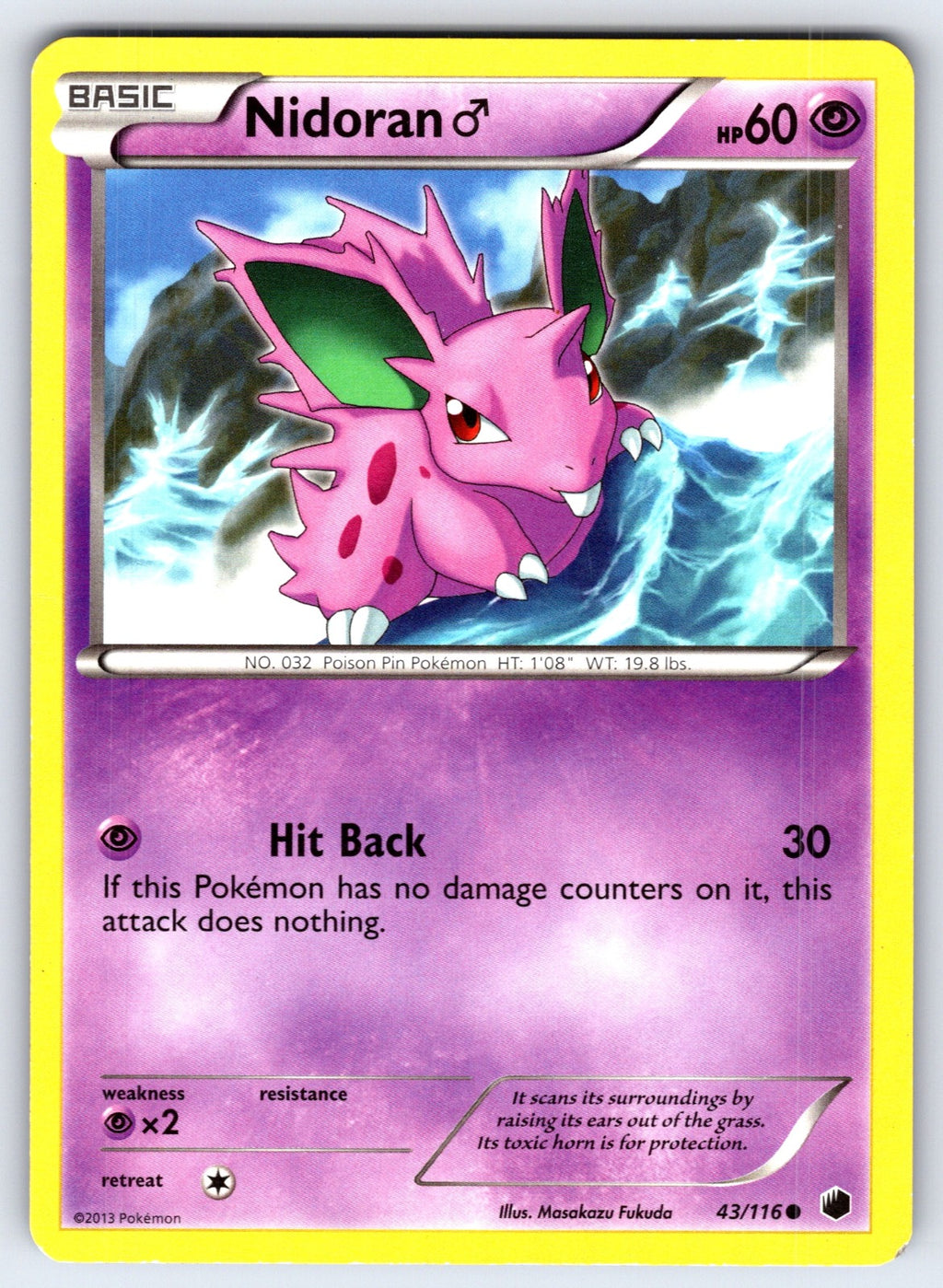 Nidoran M Common Plasma Freeze 43/116 LP 2013