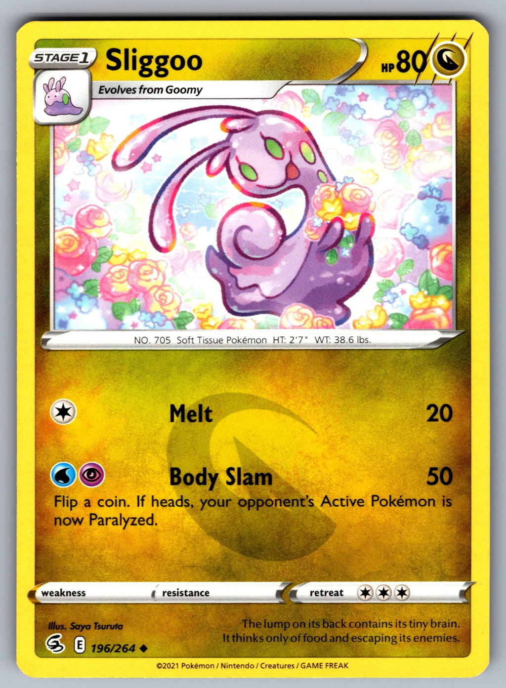 Sliggoo Uncommon SWSH08: Fusion Strike 196/264 NM 2021