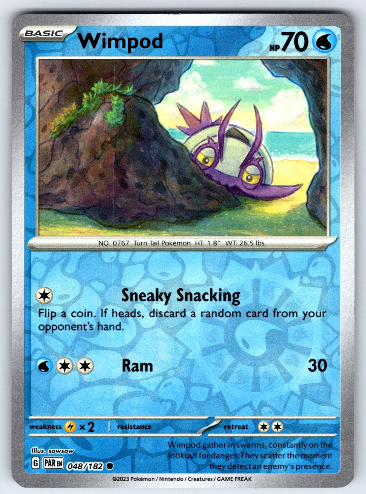 Wimpod Reverse Holo Common SV04: Paradox Rift 048/182 NM 2023