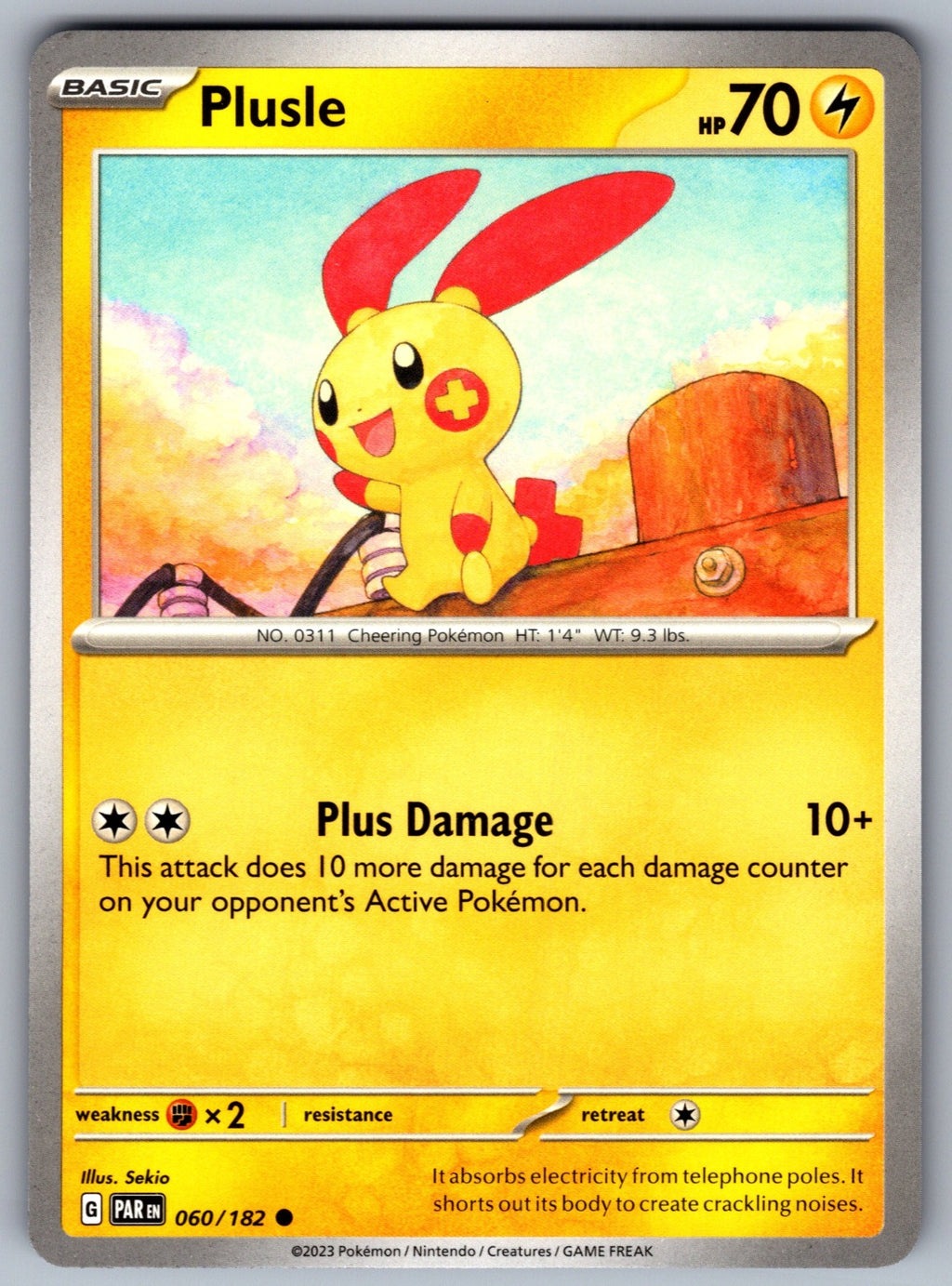 Plusle Common SV04: Paradox Rift 060/182 NM 2023