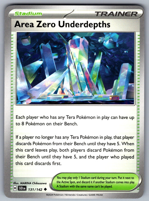 Area Zero Underdepths Uncommon SV07: Stellar Crown 131/142 NM 2024