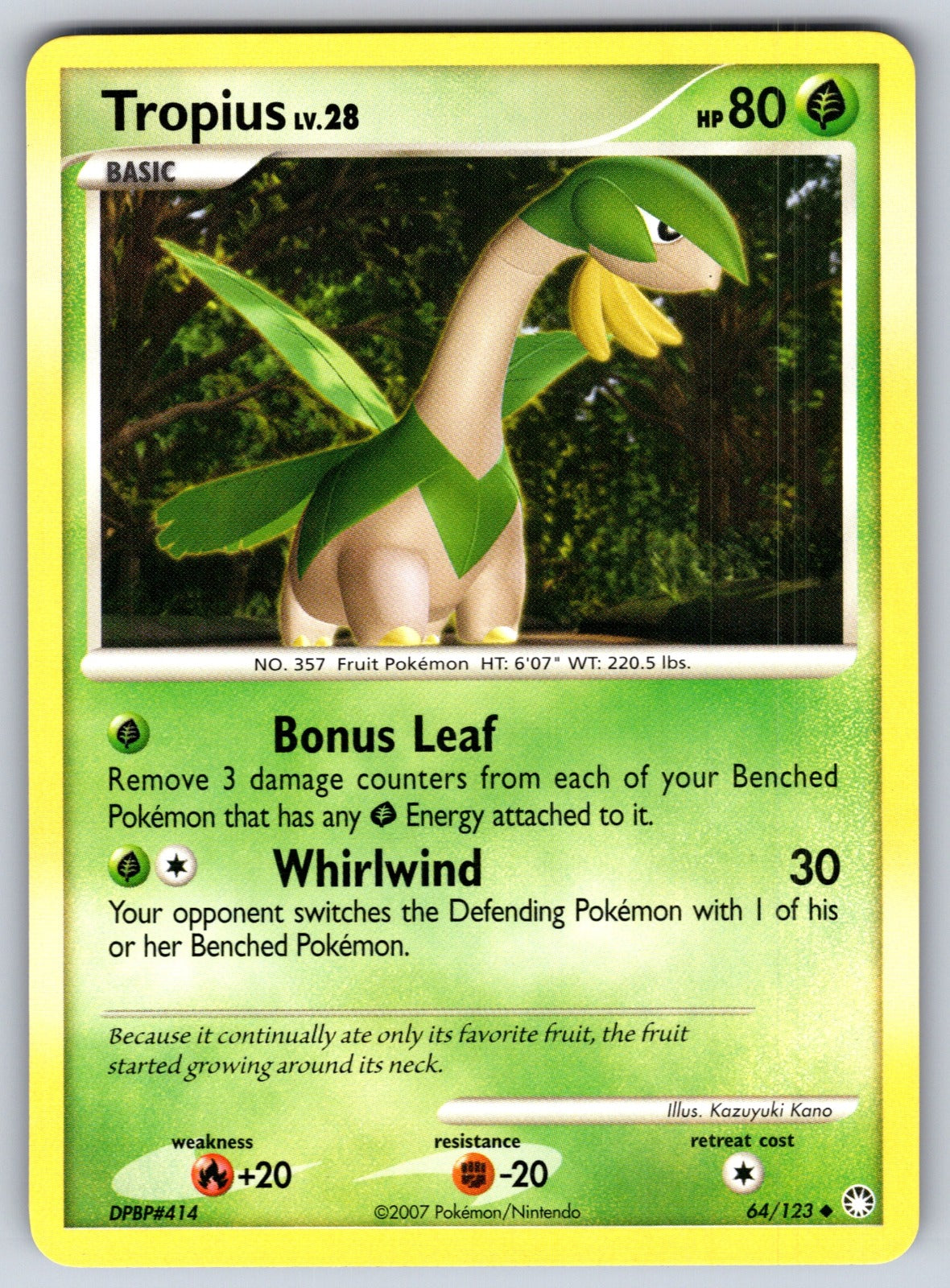 Tropius Uncommon Mysterious Treasures 64/123 LP 2007
