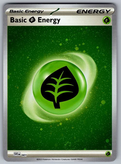 Basic Grass Energy (Cosmos Holo) Holo Common SVE: Scarlet & Violet Energies 001 