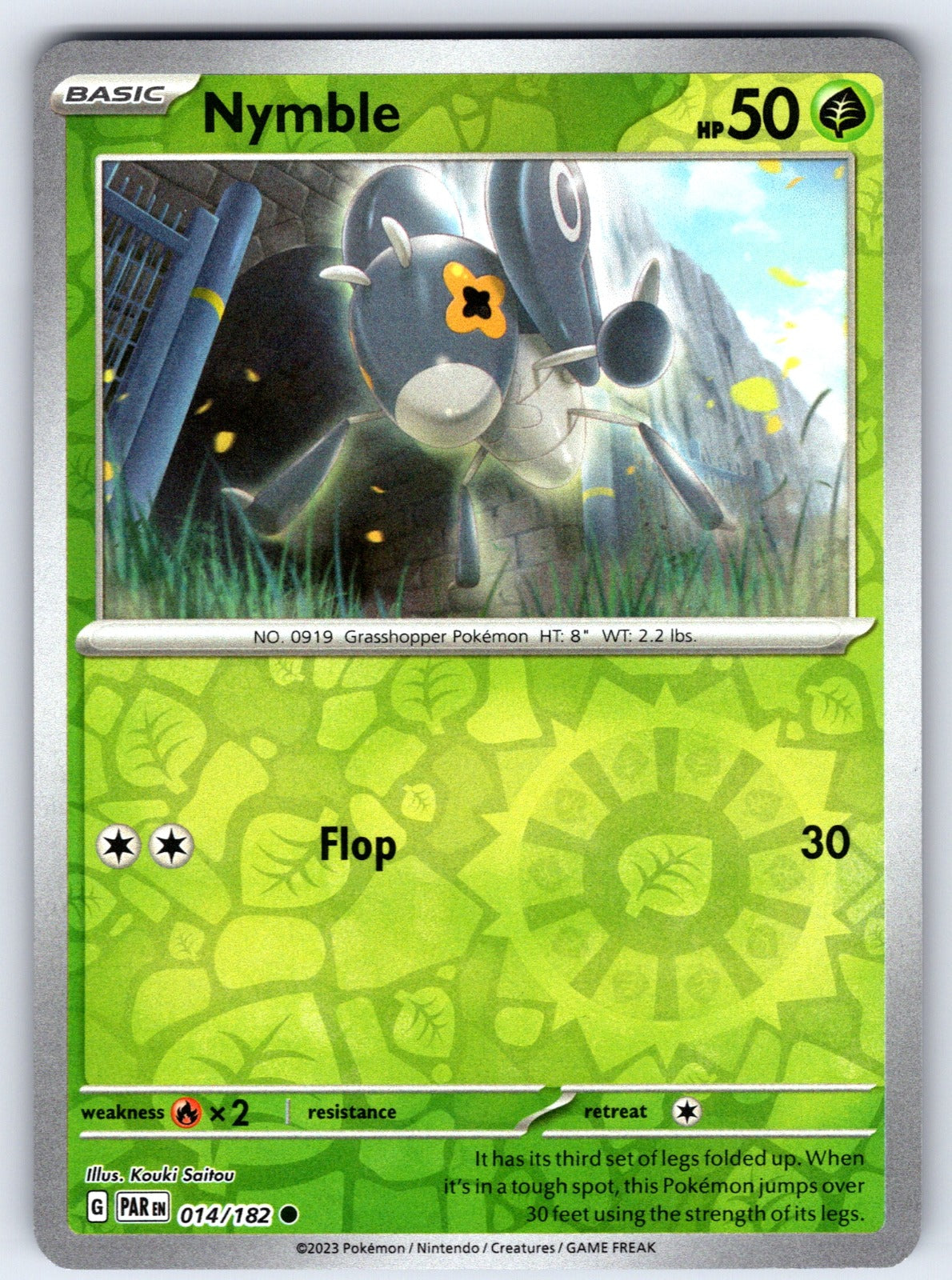 Nymble Reverse Holo Common SV04: Paradox Rift 014/182 NM 2023