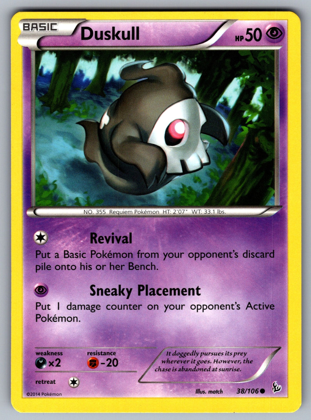 Duskull Common XY - Flashfire 38/106 LP 2014
