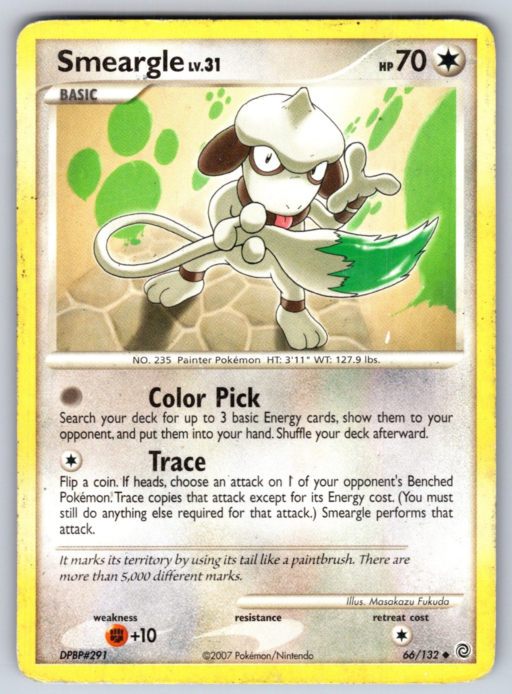 Smeargle Uncommon Secret Wonders 66/132 LP 2007