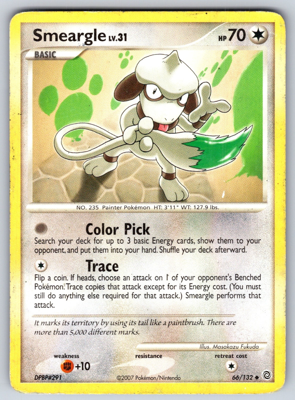Smeargle Uncommon Secret Wonders 66/132 LP 2007