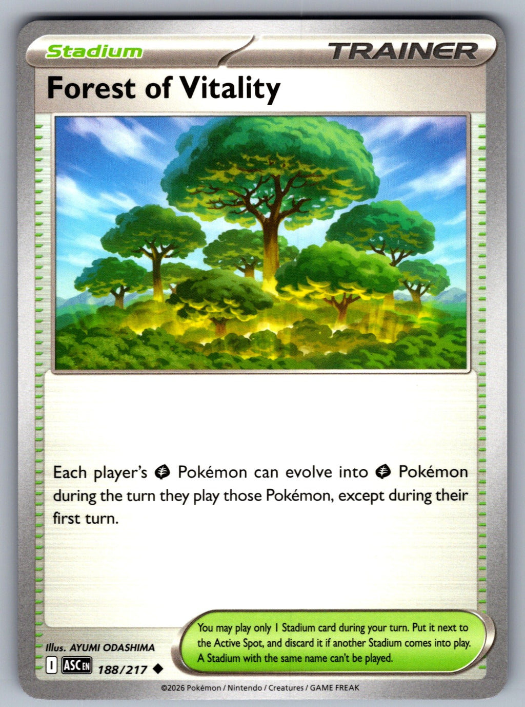 Forest of Vitality Uncommon ME: Ascended Heroes 188/217 NM 2026