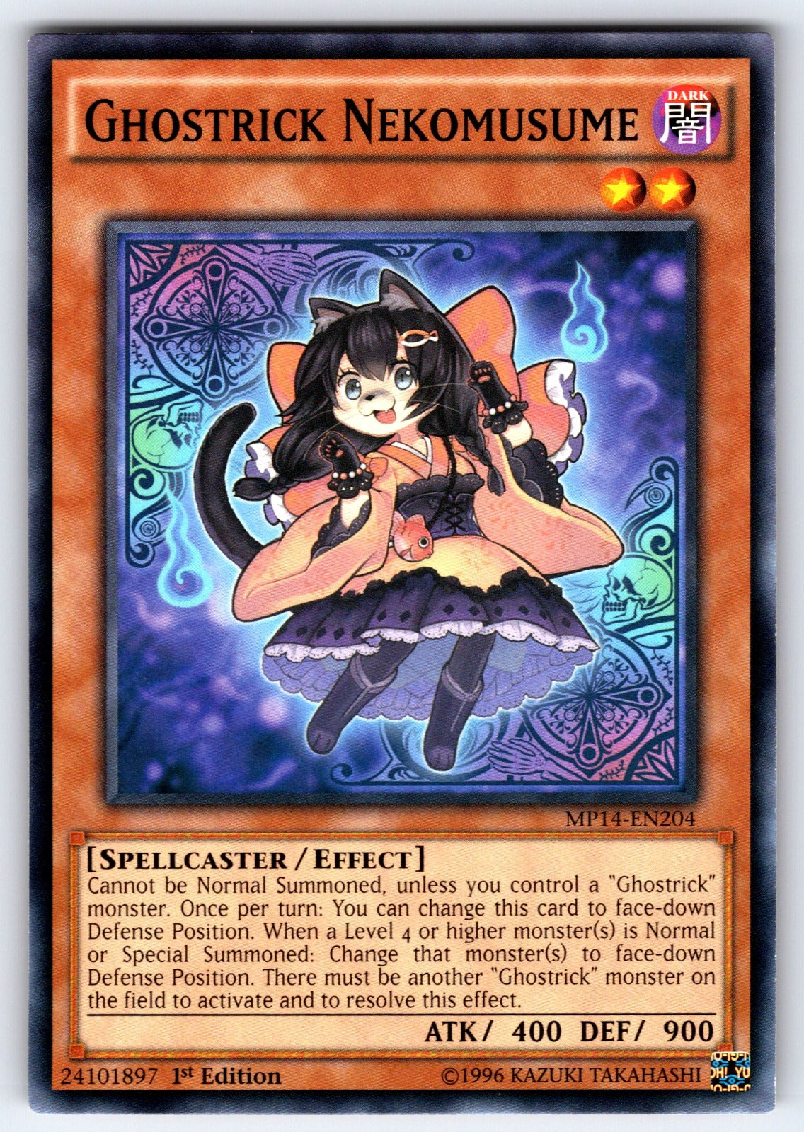 Ghostrick Nekomusume 1st Edition Common 2014 Mega-Tins Mega Pack MP14-EN204 LP 2