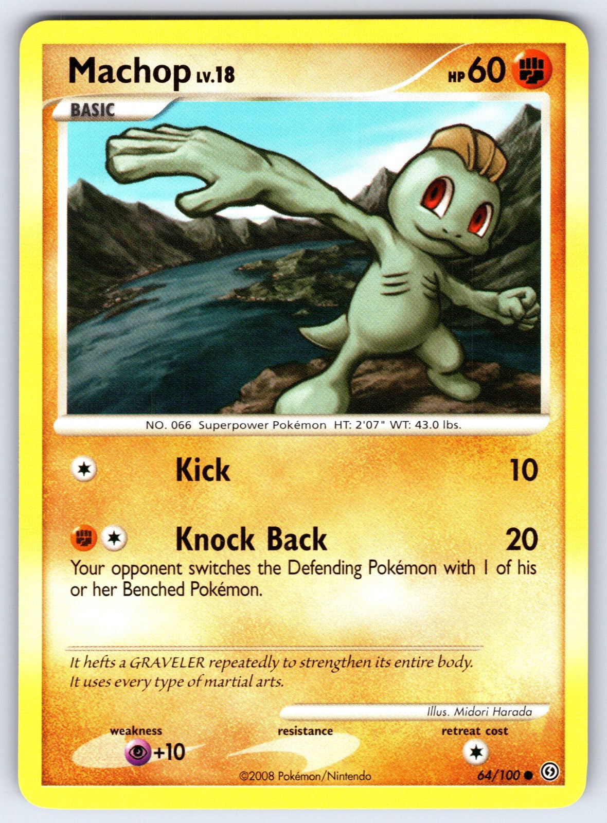 Machop Common Stormfront 64/100 LP 2008