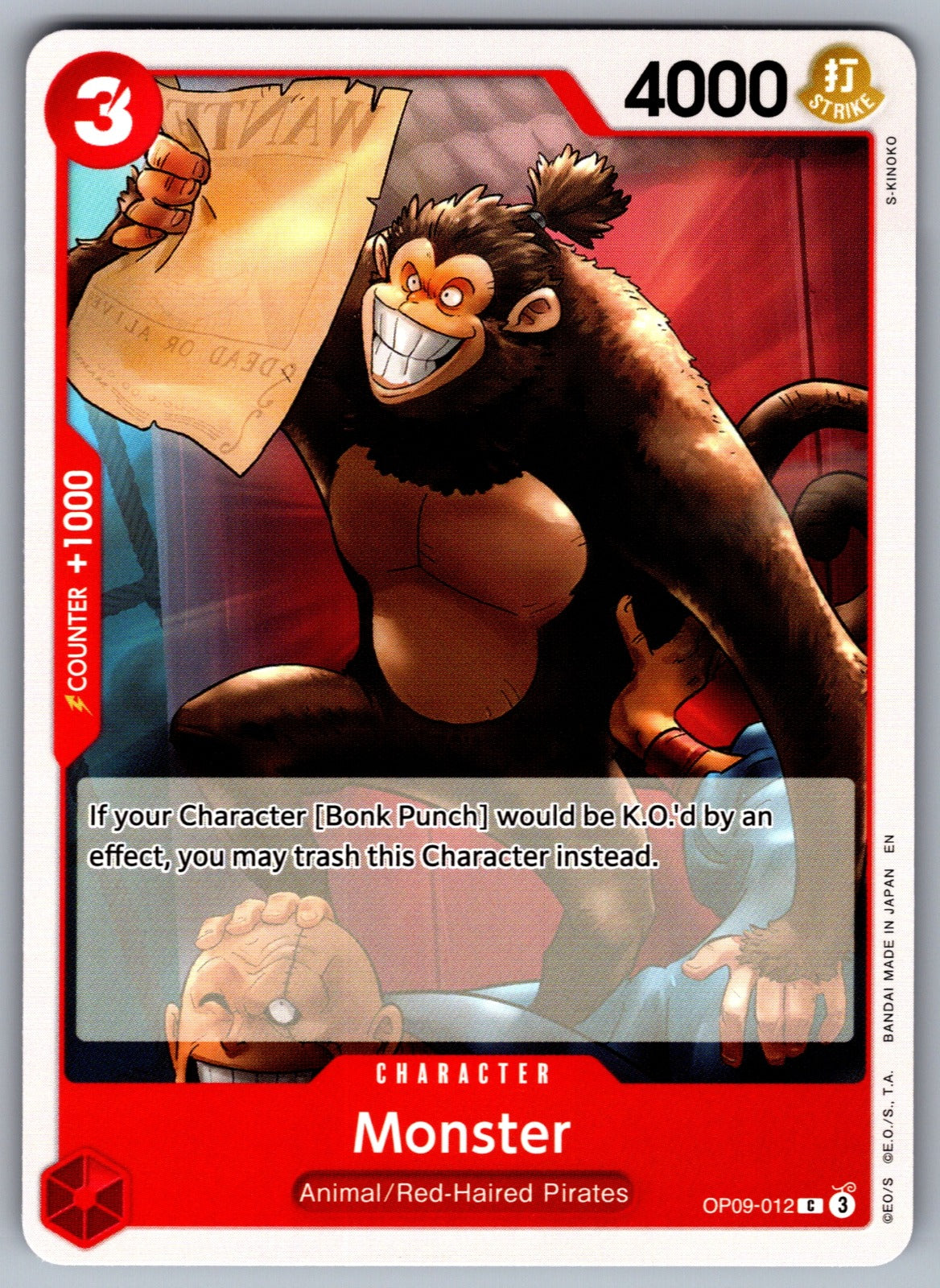 Monster C Emperors in the New World OP09-012 NM 2024