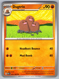 Dugtrio Uncommon SV: Scarlet & Violet 151 051/165 NM 2023