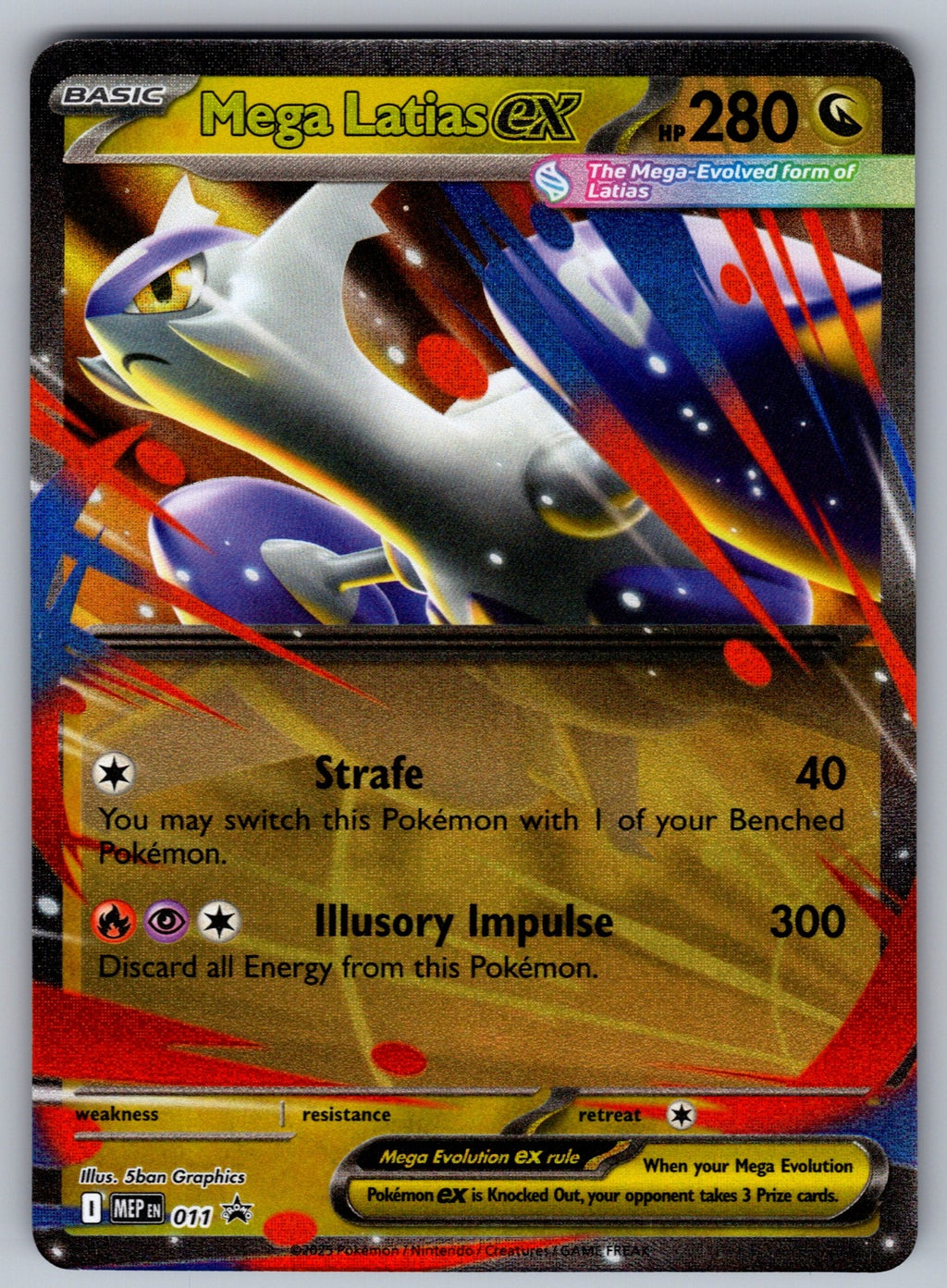 Mega Latias ex Holo Promo ME: Mega Evolution Promo 011 NM 2025