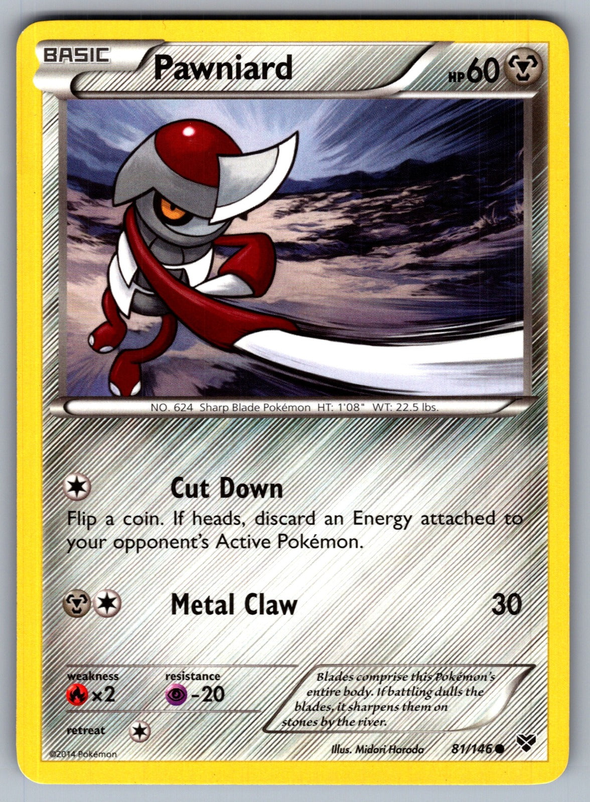 Pawniard Common XY Base Set 81/146 LP 2014