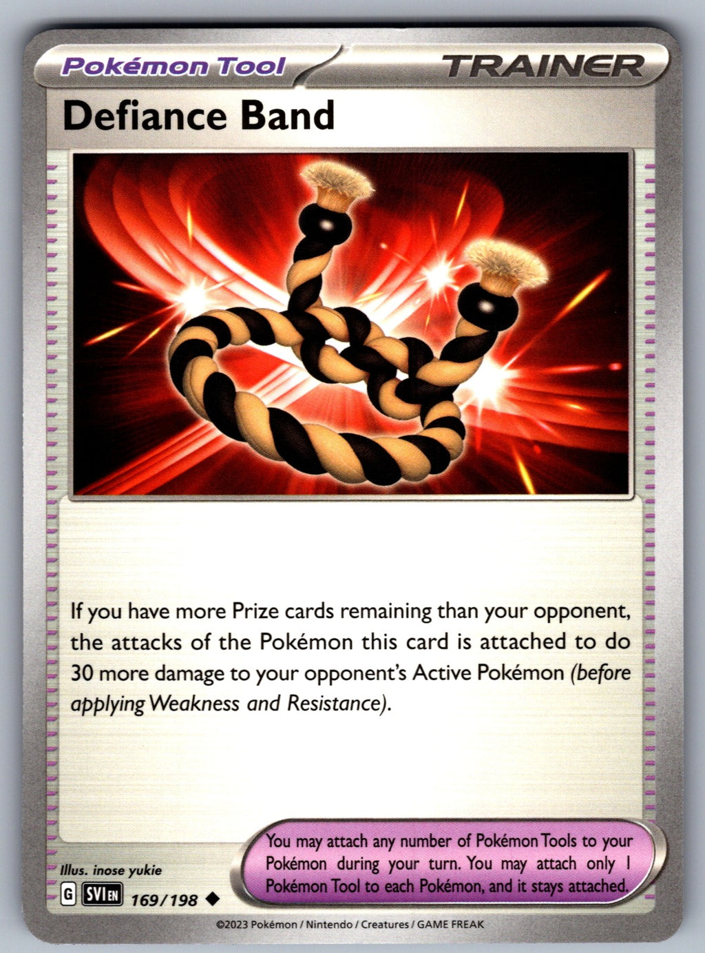 Defiance Band Uncommon SV01: Scarlet & Violet Base Set 169/198 NM 2023