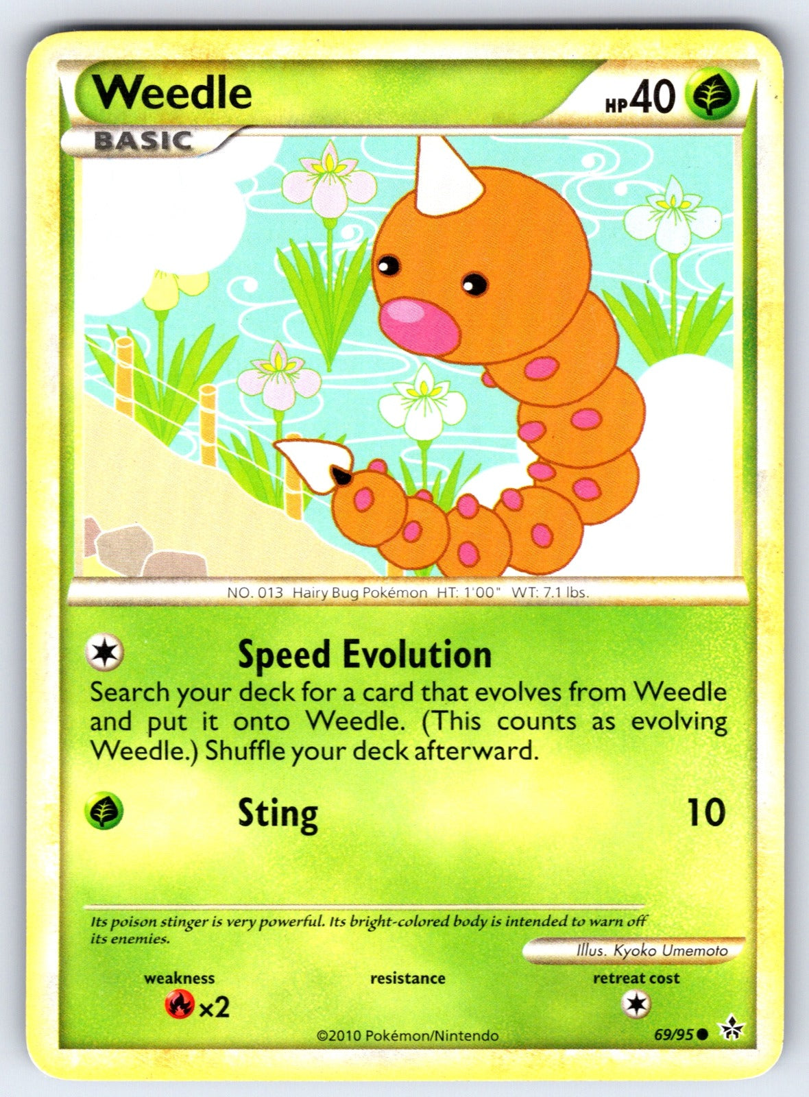 Weedle Common Unleashed 69/95 LP 2010