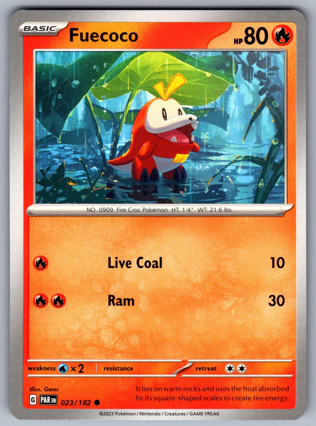 Fuecoco Common SV04: Paradox Rift 023/182 NM 2023