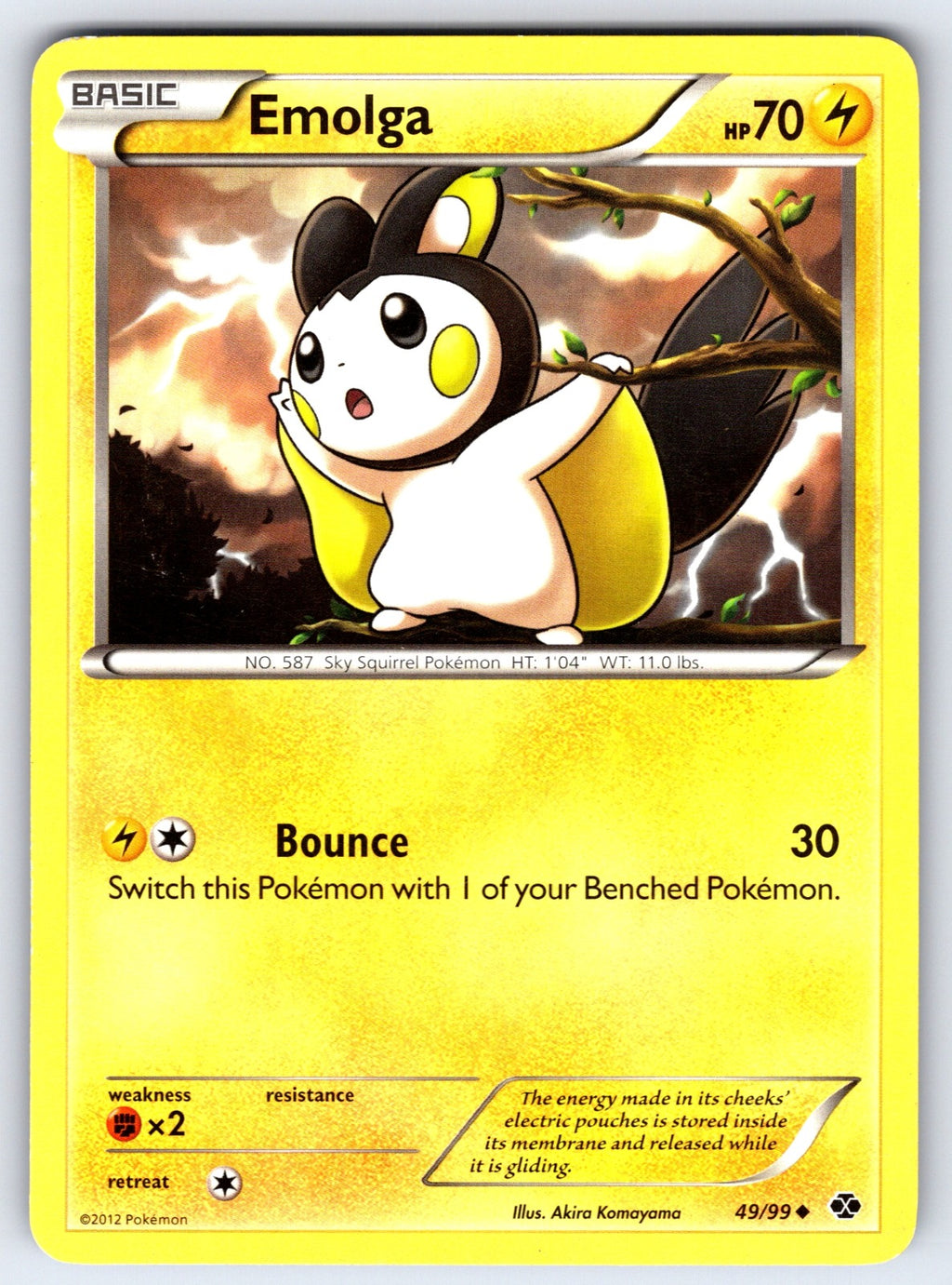 Emolga Uncommon Next Destinies 49/99 LP 2012