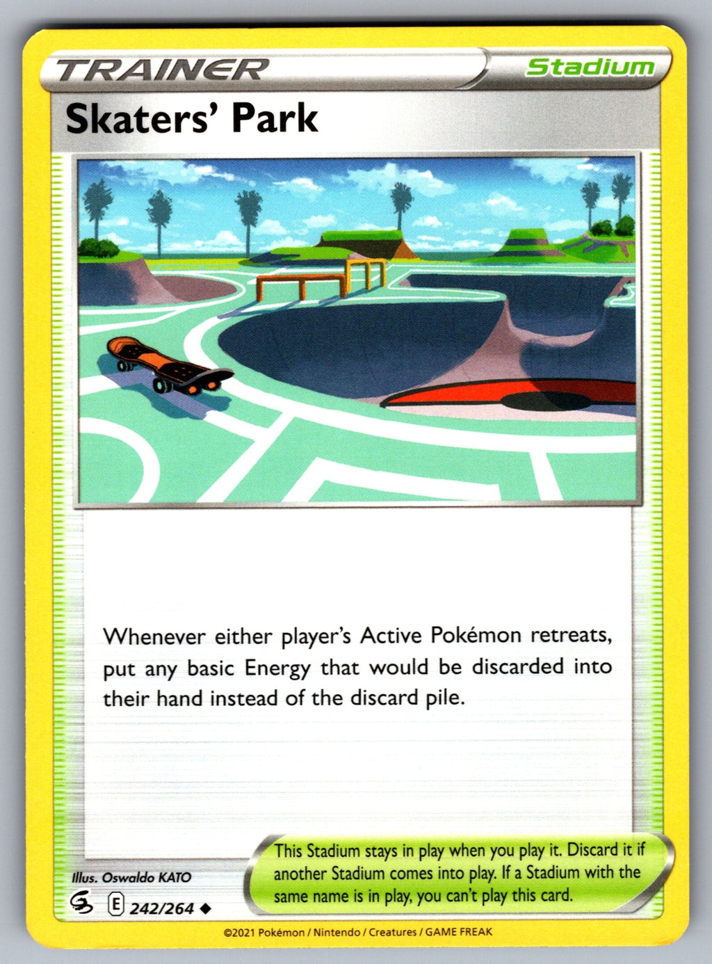 Skaters' Park Uncommon SWSH08: Fusion Strike 242/264 NM 2021